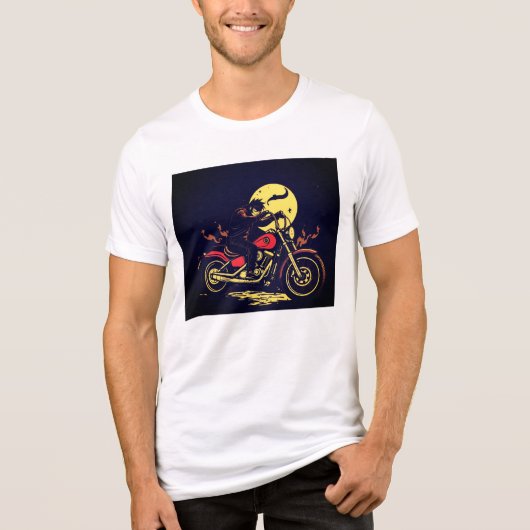 Men's motorbiker t shirt design (Vorderseite)
