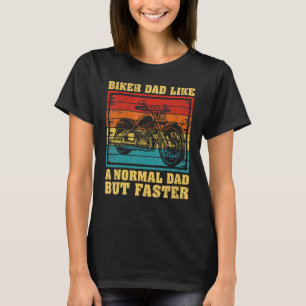 Mens Motorrad Vintag Biker Vater wie ein normaler  T-Shirt