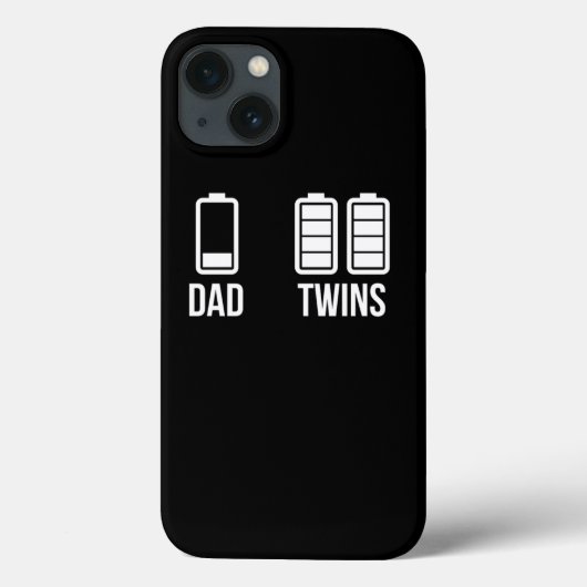 Mens Müred Vater Low battery Twins Full Charge lus Case-Mate iPhone Hülle (Rückseite)