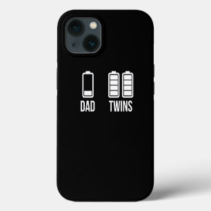 Mens Müred Vater Low battery Twins Full Charge lus iPhone 13 Hülle