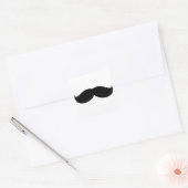 Mens Mustache Quadratischer Aufkleber (Umschlag)