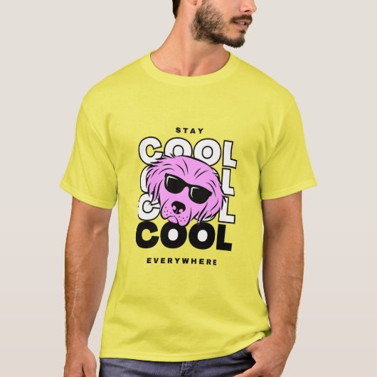 Mens My Dog denkt, ich Cool T Shirt Funny Sarcasti (Vorderseite)