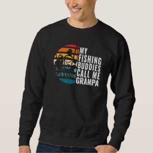 Mens My Fishing Buddies nennen mich Grampa Fisherm Sweatshirt