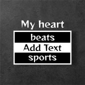 Men's My Heart schlägt Sport-T - Shirt