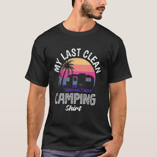Mens My Last Clean Camping T-Shirt (Vorderseite)