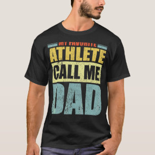 Mens My Lieblings Athlete nennt mich Vater Vatersc T-Shirt