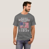 Mens My Lieblings-Basketball-Spieler ruft mich Dad T-Shirt (Vorne ganz)