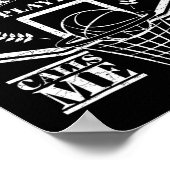Mens My Lieblings-Bysketbyll-Player ruft mich Vate Poster (Ecke)