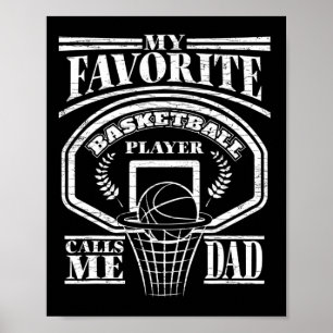 Mens My Lieblings-Bysketbyll-Player ruft mich Vate Poster