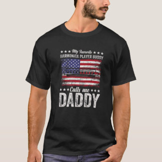 Mens My Lieblings Harmonica Buddy nennen mich Dadd T-Shirt