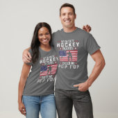 Mens My Lieblings-Hockey-Spieler nennt mich Pop Po T-Shirt (Unisex)