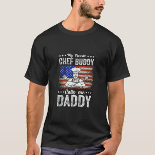 Mens My Lieblings-Koch Buddy nennt mich Daddy Food T-Shirt