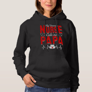Mens My Lieblings-Krankenschwester nennt mich Papa Hoodie