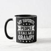 Mens My Lieblings-Leute nennen mich Grampy Vaters Tasse (Links)