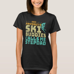 Mens My Lieblings Ski Buddies nennt mich Stepdad S T-Shirt