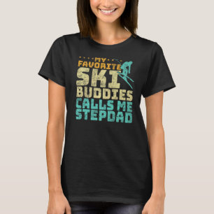 Mens My Lieblings Ski Buddies nennt mich Stepdad S T-Shirt