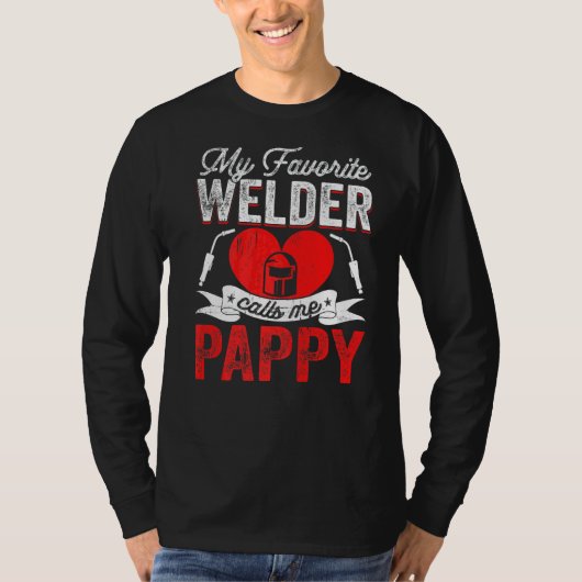 Mens My Lieblings Welder nennt mich Pappy Welding T-Shirt (Vorderseite)