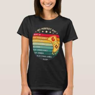 Mens My Perfect Day Video Games T-Shirt