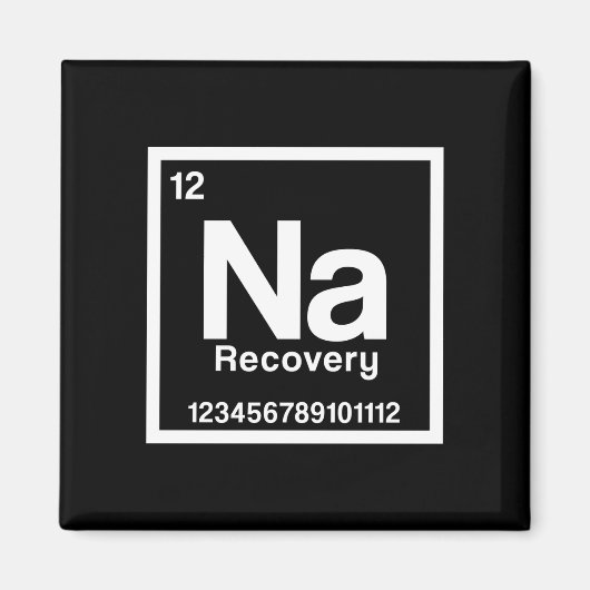 Mens na element narcotics anonymous recovery sober magnet (Vorne)
