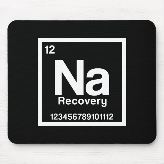 Mens na element narcotics anonymous recovery sober mousepad (Vorne)