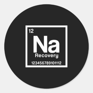 Mens na element narcotics anonymous recovery sober runder aufkleber