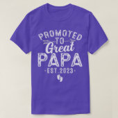 Mens nach Great Papa Est befördert T-Shirt (Design vorne)