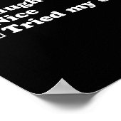 Mens Naughty List Nice List I Tried My Option Sant Poster (Ecke)