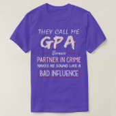 Mens nennen sie mich GPA, weil sie Partner in Crim T-Shirt (Design vorne)