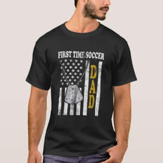 Mens neuer erster Vater für Fußball-Dadd T-Shirt