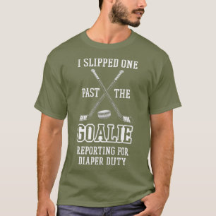 Mens neuer erster Vater zum Brain Hockey Daddy T-Shirt