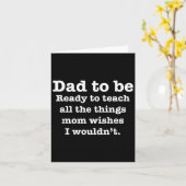 Mens neuer Papa lustig Zitat Slogan Sprichwort Karte (Gelbe Blume)