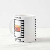 Mens Never Be Negative Photo Design For Men Who Lo Kaffeetasse (Vorderseite Links)