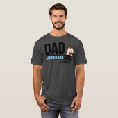 Mens New Dad 1. Mal Vater Est 2023 gefördert zu T-Shirt (Vorne ganz)