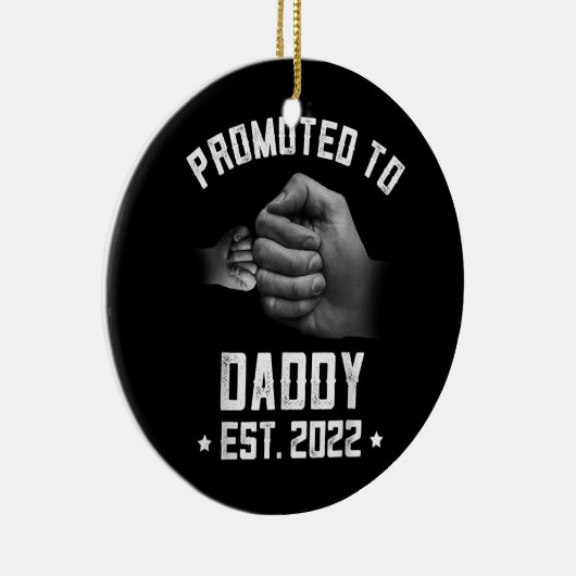 Mens New Dad Fun Pregnancy Ankündigung Förderung Keramik Ornament (Rechts)