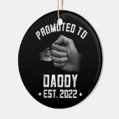 Mens New Dad Fun Pregnancy Ankündigung Förderung Keramik Ornament (Links)