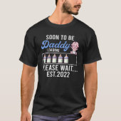 Mens New Dad Funny Pregnancy Ankündigung bald auf T-Shirt (Vorderseite)