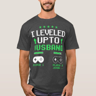 Mens New Groom Funny Video Game Lovers Leveli T-Shirt