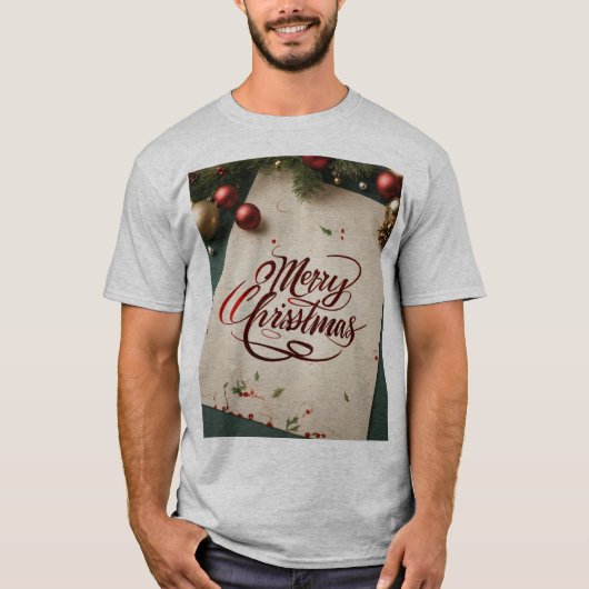Mens New look Weihnachts-Hemden T-Shirt (Vorderseite)