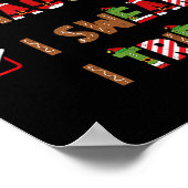 Mens Nice Naughty I Swear I Tried Christmas Saying Poster (Ecke)