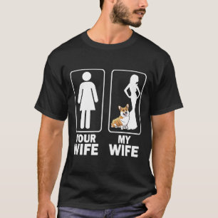 Mens Niedlich Corgi Dog Vater Papa Vater Liebe Mei T-Shirt