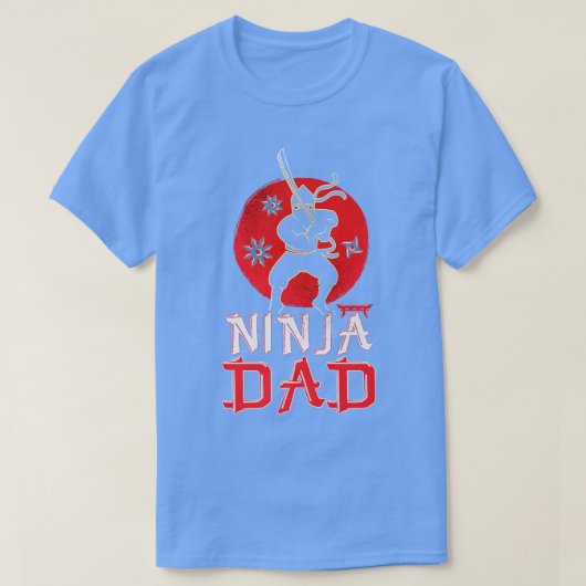 Mens Ninja Vater Ninja Zubehör Ninja Kostüm Fu T-Shirt (Design vorne)