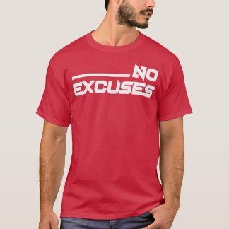 Mens NO EXCUSTIERT GYM Fitness Workout Bodybuildin T-Shirt