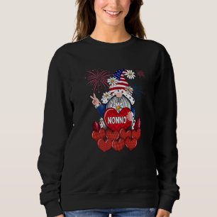 Mens Nonno Gnome Lieben Sweet Heart American 4th o Sweatshirt
