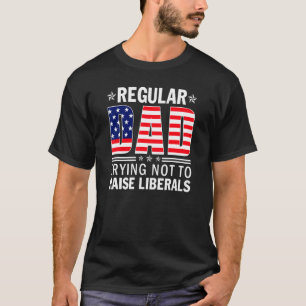 Mens Normal Vater versuchen, die Liberalen Vinta n T-Shirt