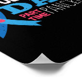 Mens November T1D Full Time Vater Teilzeit Pankrea Poster (Ecke)