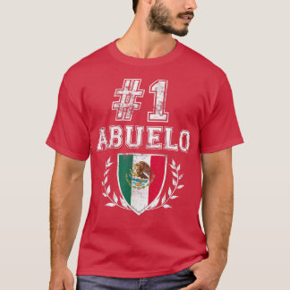Mens Number One Abuelo Latino Spanischer Großvater T-Shirt
