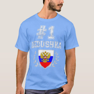 Mens Number One Dedushka Russischer Großvater  T-Shirt
