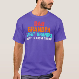 Mens nur ein weiteres cooles Opa Großvater Gra T-Shirt