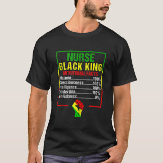 Mens Nurse Black King ernährungswissenschaftliche T-Shirt