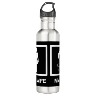 Mens Nurse spendet lustiges Ehemann Ihre Ehefrau M Edelstahlflasche